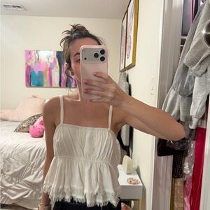 Elegant White Sleeveless Top